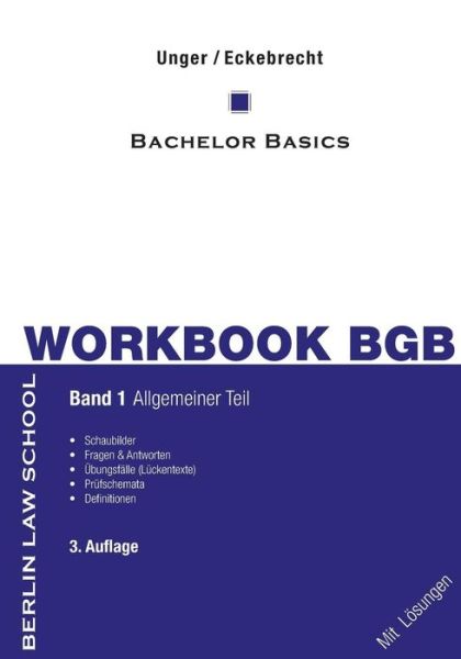 Cover for Werner Unger · Workbook Bgb Band I (Paperback Book) [German edition] (2014)