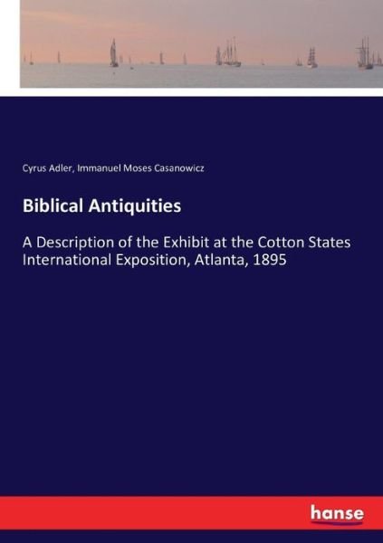 Biblical Antiquities - Adler - Libros -  - 9783743423626 - 10 de noviembre de 2016
