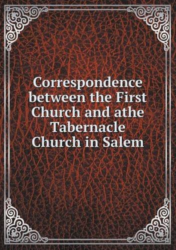 Cover for Salem · Correspondence Between the First Church and Athe Tabernacle Church in Salem (Pocketbok) (2013)