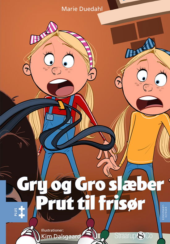 Cover for Marie Duedahl · Plus: Gry og Gro slæber Prut til frisør (Hardcover Book) [1. wydanie] (2025)