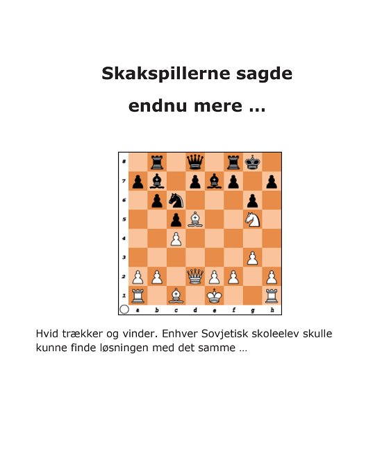 Cover for Henrik Mortensen · Skakspillerne sagde endnu mere (Sewn Spine Book) [1st edition] (2021)