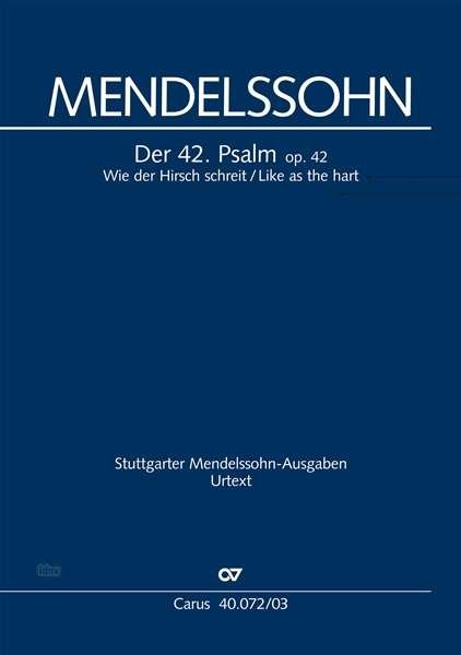 Cover for Mendelssohn · Psalm 42,KA.CV40.072/03 (Bok)