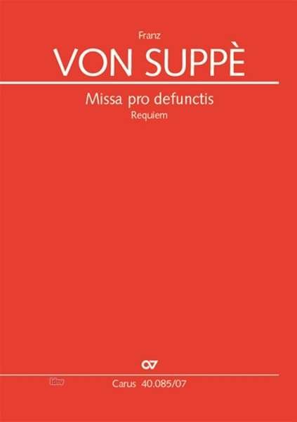 Cover for Suppè · Missa pro defunctis, Studienparti (Book)