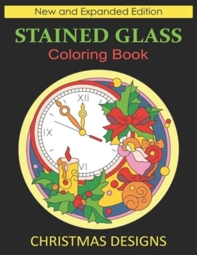 Cover for Wizo Xmas Supplies · Stained Glass Coloring Book: Christmas Designs (Paperback Book) (2021)
