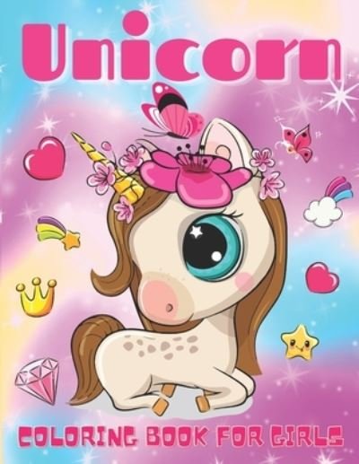 Cover for Skillfulpublishing · Unicorn Coloring Book for Girls (Paperback Bog) (2021)