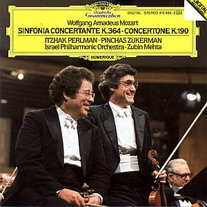 Cover for Wolfgang Amadeus Mozart · Sinfonia Concertante (CD) (1985)