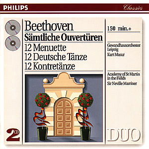 Beethoven: Complete Overtures - Kurt Masur & Sir Neville Marriner - Musik - CLASSICAL - 0028943870627 - 14. Januar 1994