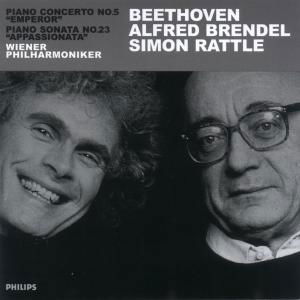 Beethoven: Piano Concerto N. 5 - Brendel / Rattle / Wiener P. O - Musik - POL - 0028946866627 - 13. juni 2003