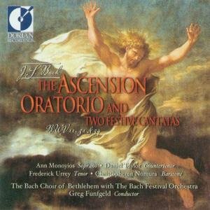 Ascension Oratorio / 2 Festive Cantatas - Bach / Monoyios / Taylor / Urrey / Funfgeld - Musikk - DOR - 0053479030627 - 7. mai 2002