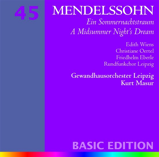 Cover for Mendelssohn · Mendelssohn-ein Sommernachtstraum-a Midsummer Nigh (CD)