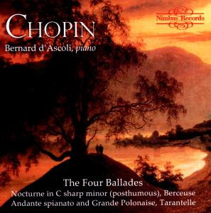 Four Ballades - Chopin / D'ascoli - Musiikki - NIMBUS - 0710357772627 - tiistai 14. elokuuta 2012