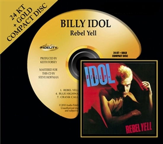 Rebel Yell (24k Gold-cd) - Billy Idol - Muziek - AUDFI - 0780014203627 - 30 augustus 2010