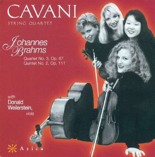 Cover for Brahms / Cavani Quartet · Quartet 3 / Quintet 2 (CD) (2000)