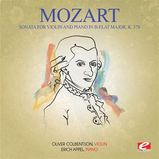 Cover for Mozart · Sonata For Violin &amp; Piano In B-Flat Major K 378 (CD) (2014)