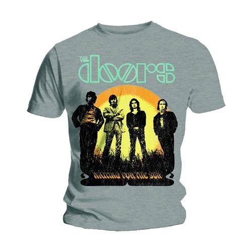 Cover for The Doors · The Doors Unisex T-Shirt: Waiting for the Sun (T-shirt) [size S] [Grey - Unisex edition] (2015)
