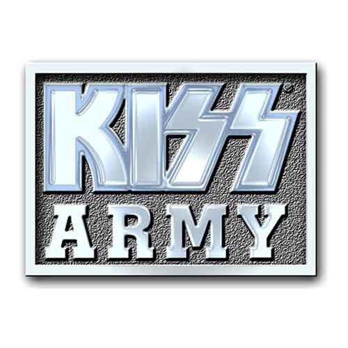 KISS Pin Badge: Army Block - Kiss - Produtos - Epic Rights - 5055295301627 - 11 de dezembro de 2014