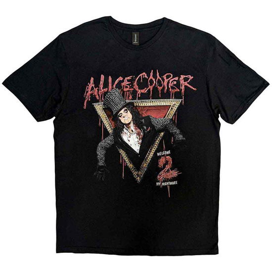 Cover for Alice Cooper · Alice Cooper Unisex T-Shirt: Welcome to my Nightmare (T-shirt) [size M] [Black - Unisex edition]