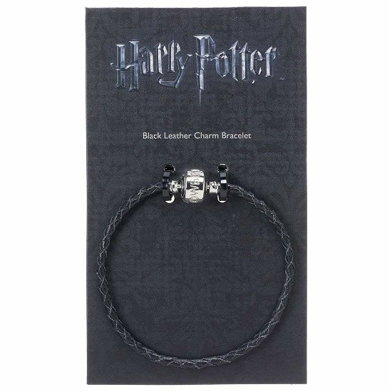 Cover for Harry Potter · Black Leather Charm Bracelet 19cm (Leketøy) (2019)