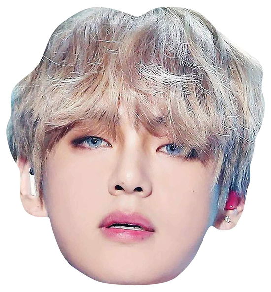 Cover for Star Cutouts Ltd CM209 V BTSPop TaeHyung Kim NAMJoon BTS Bangtan Boys Party Mask Costume (CLOTHES)