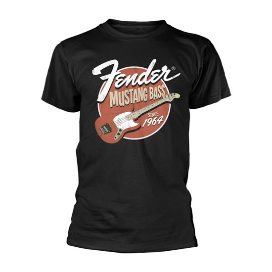 Cover for Fender · Mustang Bass (T-shirt) [size S] [Black - Unisex edition] (2018)