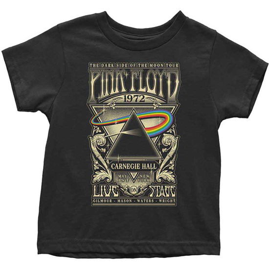 Cover for Pink Floyd · Pink Floyd Kids Toddler T-Shirt: Carnegie Hall Poster (4 Years) (T-shirt) [size 3-4yrs] [Black - Kids edition]