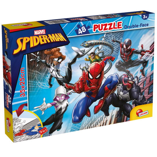 Puzzel Kleurplaat (48 stukjes) - Marvel Spiderman - Gadżety -  - 8008324099627 - 