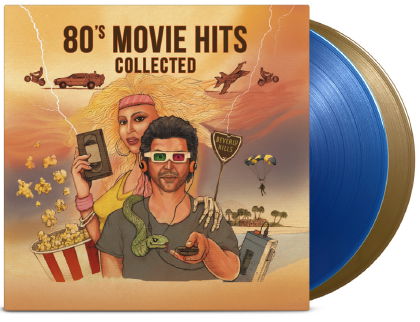 Cover for 80's Movie Hits Collected (LP) [Blue / Gold Coloured edition] (2024)