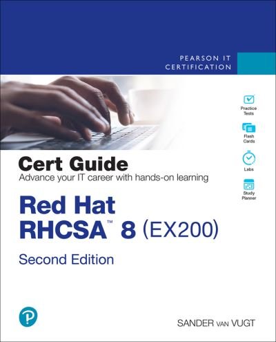 Cover for Sander Van Vugt · Red Hat RHCSA 8 Cert Guide: EX200 - Certification Guide (Bog) (2021)