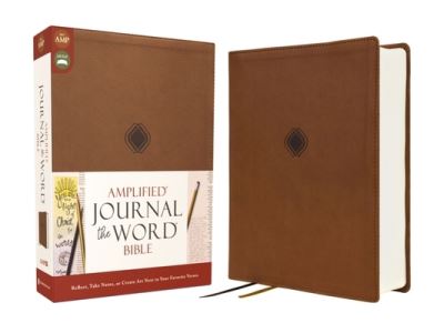 Amplified Journal the Word Bible, Leathersoft, Brown: Reflect, Take Notes, or Create Art Next to Your Favorite Verses - Zondervan - Bøger - Zondervan - 9780310463627 - 9. maj 2024