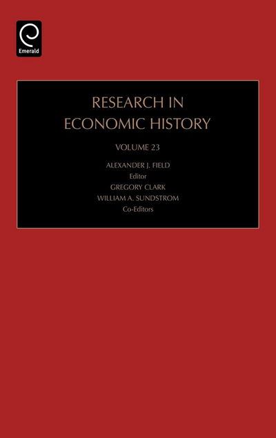 Cover for Gregory Clark · Research in Economic History - Research in Economic History (Hardcover Book) (2006)