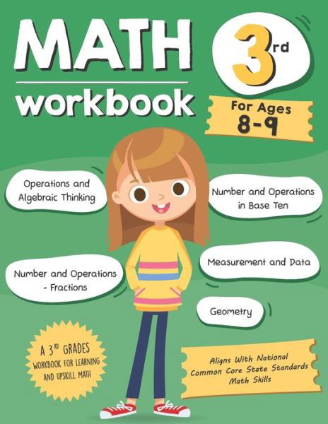 Cover for Tuebaah · Math Workbook Grade 3 (Ages 8-9) (Pocketbok) (2019)