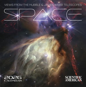 Cover for Space: Hubble &amp; James Webb Telescopes : 2026 Wall Calendar (Cartas de oráculo/tarô) (2025)