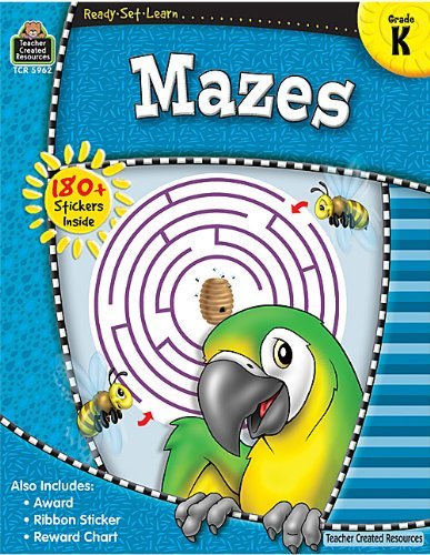 Cover for Teacher Created Resources Staff · Ready-set-learn: Mazes Grd K (Paperback Bog) (2007)