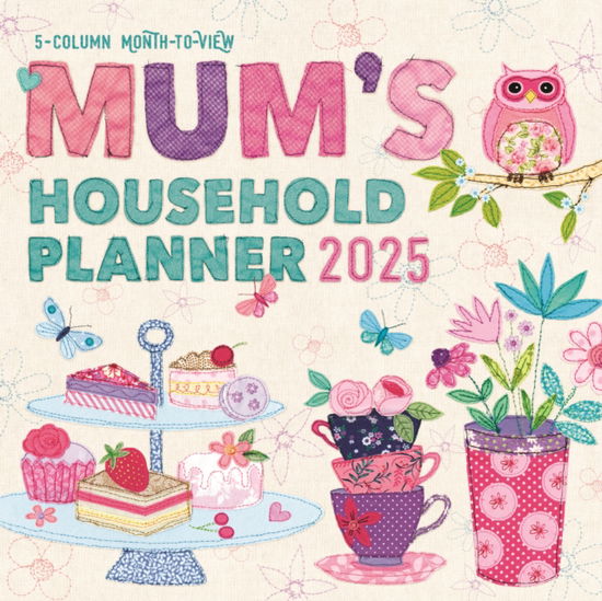 Mums Fabric Household Planner Wall Calendar 2025 - Carousel Calendars - Książki - Carousel Calendars - 9781529844627 - 23 sierpnia 2024