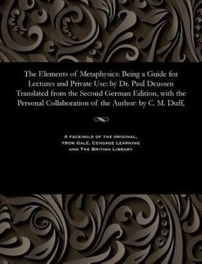 Cover for C Mabel Duff · The Elements of Metaphysics (Paperback Book) (1901)