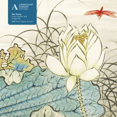 Adult Jigsaw Puzzle Ashmolean: Ren Xiong: Lotus Flower and Dragonfly (500 pieces): 500-piece Jigsaw Puzzles - 500-piece Jigsaw Puzzles -  - Board game - Flame Tree Publishing - 9781839644627 - June 18, 2021