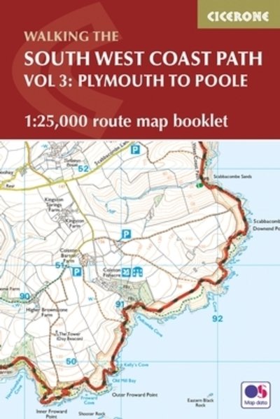 Cover for Paddy Dillon · South West Coast Path Map Booklet - Vol 3: Plymouth to Poole: 1:25,000 OS Route Mapping (Paperback Book) (2017)