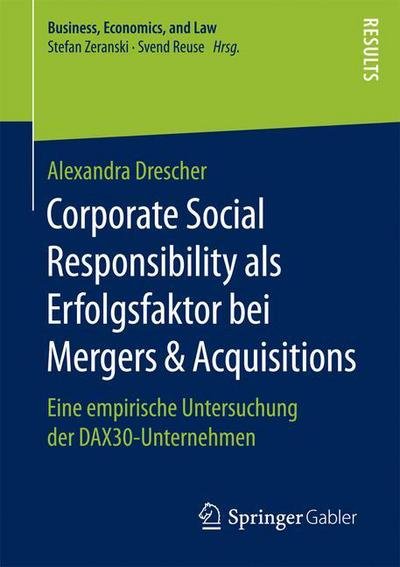 Cover for Drescher · Corporate Social Responsibilit (Book) (2016)