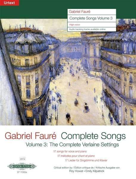 Cover for Gabriel Faur · Complete Songs Volume 3: The Complete Verlaine Settings (Sheet music) (2015)