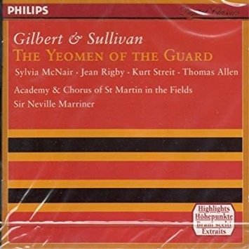Cover for Gilbert &amp; Sullivan · The Yeomen Of The Guard (1888) (Sel) (CD)