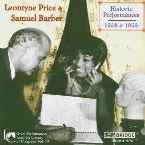Cover for Price,leontyne / Barber,samuel · Library of Congress 19: Price &amp; Barber (CD) (2004)