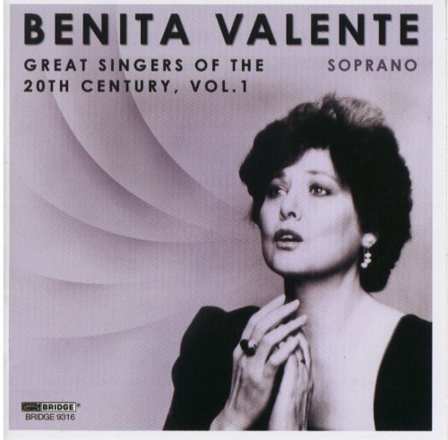 Cover for Benita Valente · Great Singers Of The 20Th Century 1 (CD) (2010)