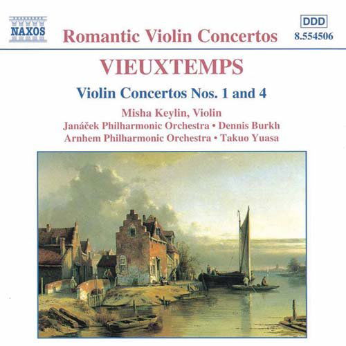 Violin Concertos 1 and 4 - Vieuxtemps / Keylin / Burkh / Yuasa - Musiikki - NAXOS - 0636943450628 - tiistai 22. helmikuuta 2000