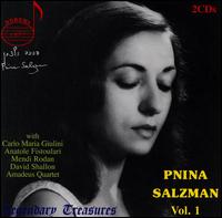 Legendary Treasures: Pnina Salzman 1 - Salzman / Shallon / Fistoulari / Rohan / Jso / Ipo - Musiikki - DRI - 0723724375628 - tiistai 4. maaliskuuta 2003