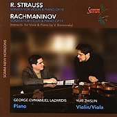 Cover for Strauss / Rachmaninov · Sonatas For Violin, Cello (CD) (2018)