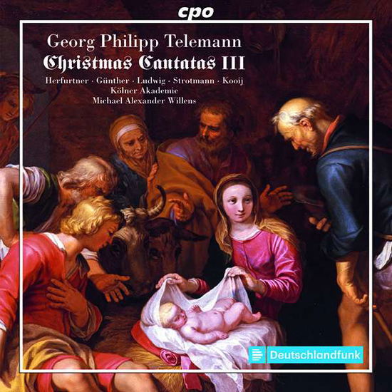 Christmas Cantatas 3 - Telemann / Kolner Akademie / Willens - Musiikki - CPO - 0761203539628 - perjantai 16. heinäkuuta 2021