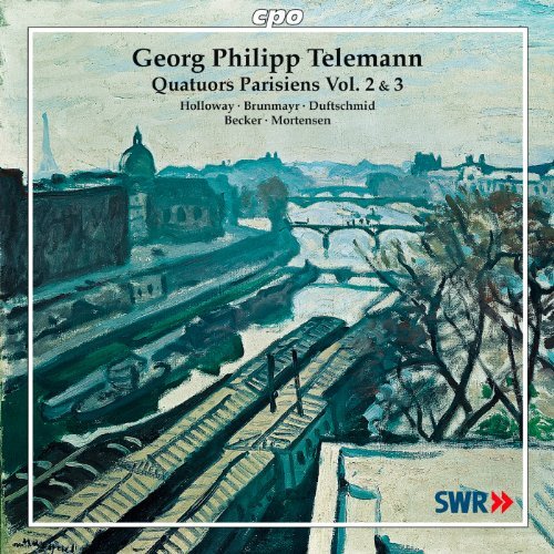 Quatuors Parisiens 2 & 3 - Telemann / Holloway / Becker / Mortensen - Muziek - CPO - 0761203737628 - 28 juni 2011