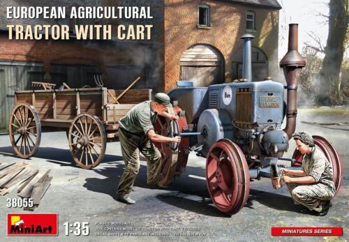 Cover for MiniArt · 1/35 European Agricultural Tractor With Cart (?/22) * (Legetøj)