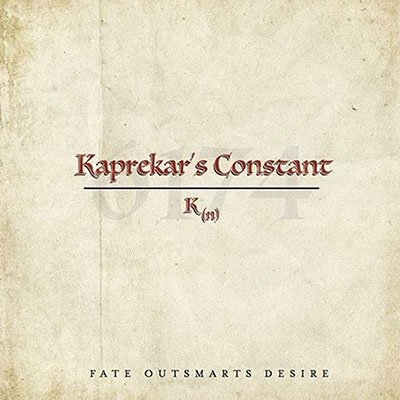 Cover for Kaprekar's Constant · Fate Outsmarts Desire (CD) (2022)
