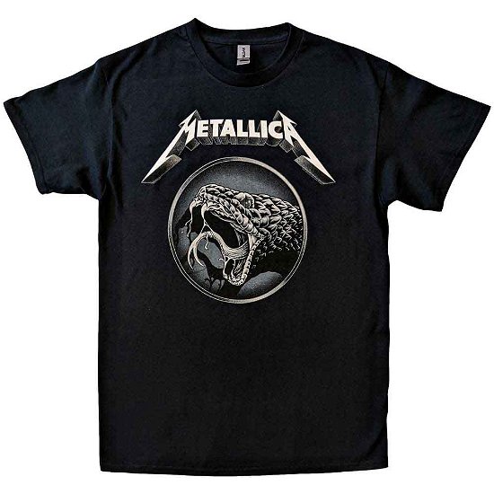 Metallica Unisex T-Shirt: Black Album Poster - Metallica - Merchandise -  - 5056187761628 - 